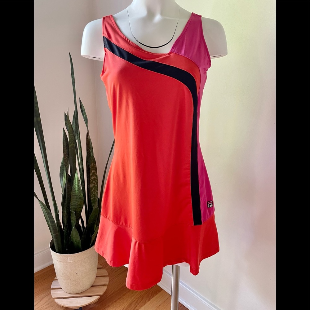 Fila 🎾 Colorblock Tennis Dress - Sz Medium 💖🧡